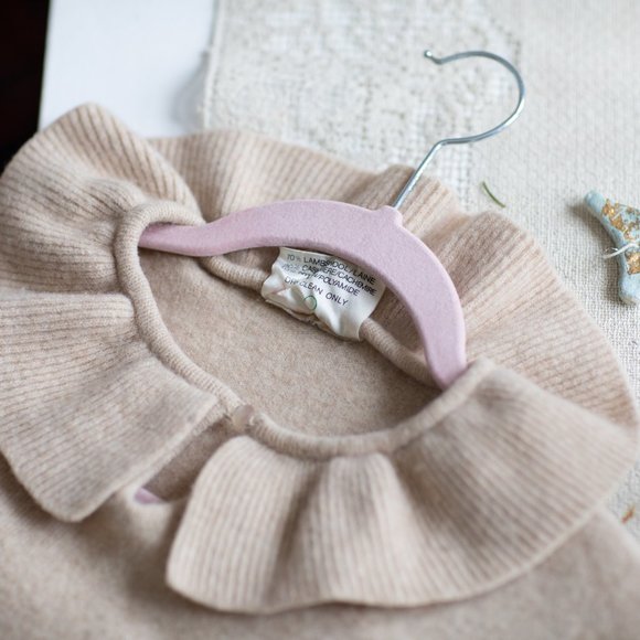 Cashmere + Lamb wool beige sweater - Picture 3 of 3